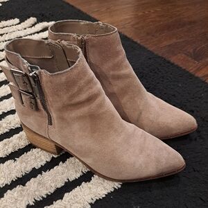 Tan Suede Ankle Boots